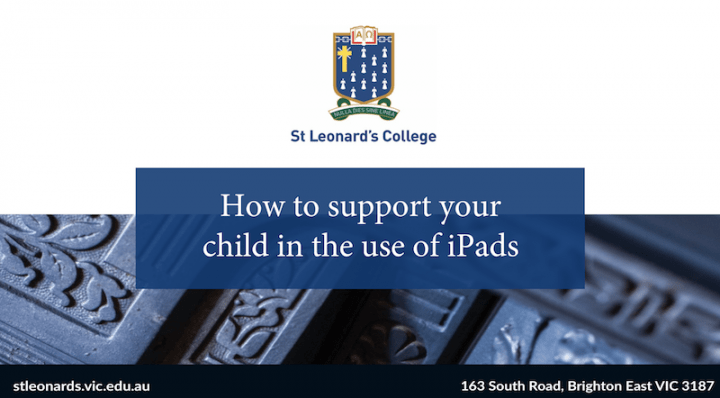 How to support your child in the use of iPads